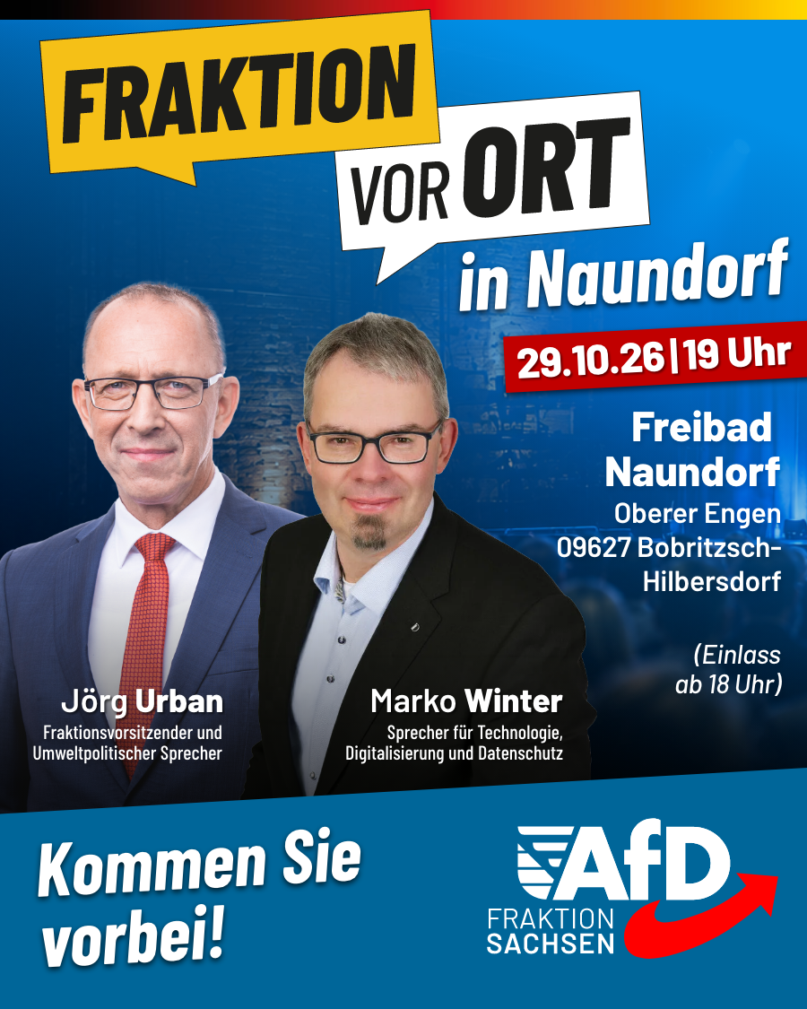 Grafik Fraktion vor Ort, Jörg Urban und Marko Winter