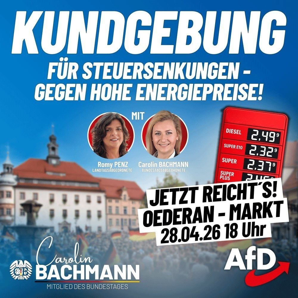 Kundgebung in Oederan - 28. April 2026