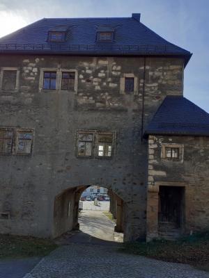 Von der Burg Richtung Markt gesehen