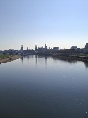 Elbblick in Dresden 