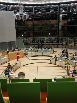 Plenum im Sächsischen Landtag:
