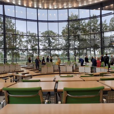 Erster Blick in den Landtag bzw. ins Plenum