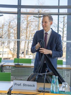 Ankunft von Prof. Streeck